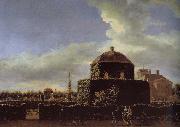 Jan van der Heyden Side of Castle Garden oil painting artist